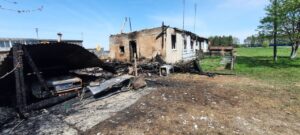 В Драчёве загорелся жилой дом